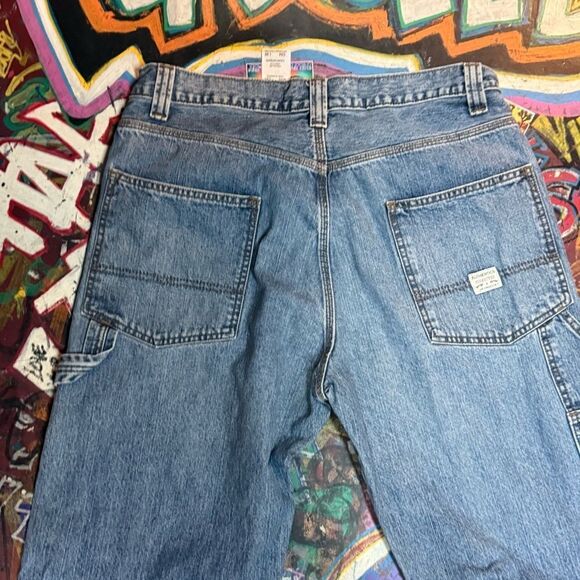 Y2K Levi’s Signature Carpenter Jeans - Men’s 34x30 - Baggy Fit Workwear Denim - Picture 11 of 13